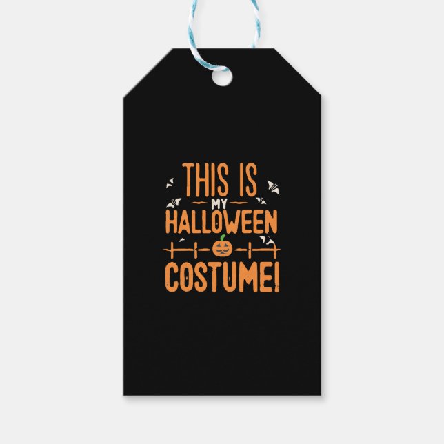 Detta är min Halloween-kostym  Presentetikett (Framsidan)