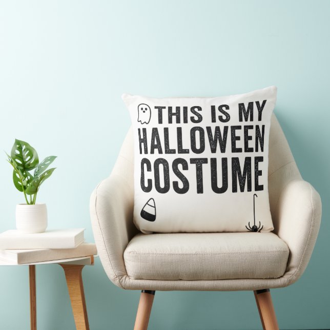 Detta Är Min Halloween-kostym Rolig Spindel Ghost Kudde (Stol)