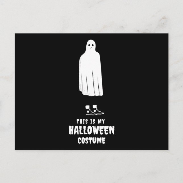 Detta Är Min Halloween-kostym Roligt Halloween Sor Vykort (Framsida)