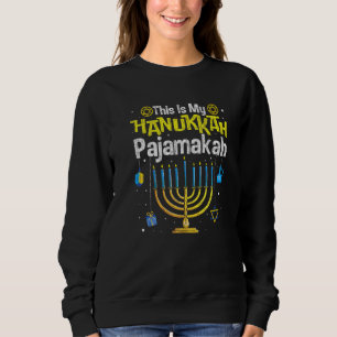 Detta Är Min Hanukkah Pajamakah Menorah Chanukah P T Shirt