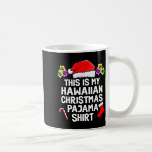 Detta Är Min Hawaiianska Jul Pyjamas Matchande Fam Kaffemugg