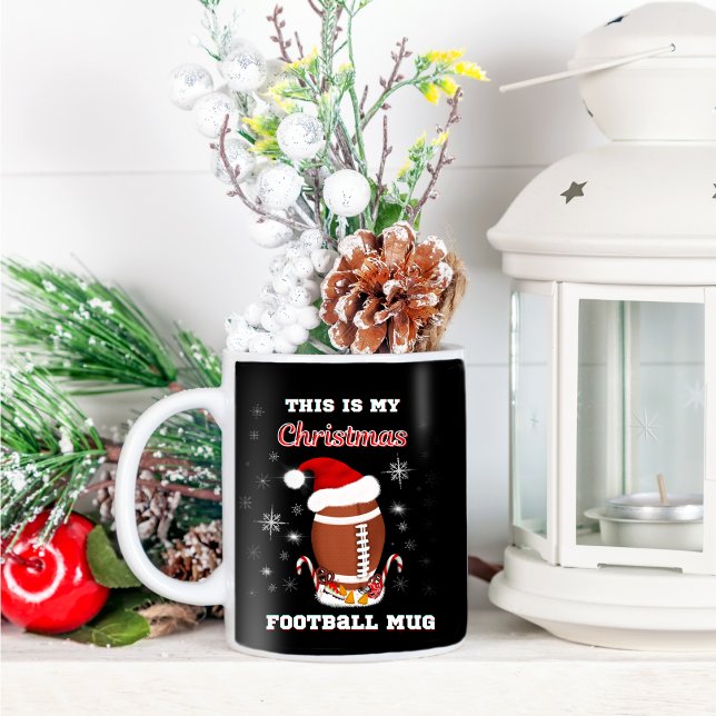 Detta Är Min Jul Fotbollsmugg Med Snacks Kaffemugg (Wonderful Christmas mug for the football enthusiast!
)