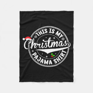 Detta Är Min Jul Pyjamas Design Fleecefilt