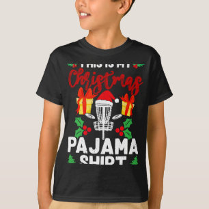 Detta Är Min Jul Pyjamas Disc Golf Sportälskare T Shirt