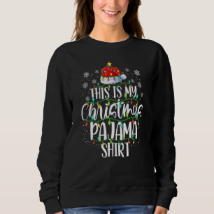 Detta Är Min Jul Pyjamas Julmössa Jul L T Shirt
