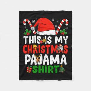 Detta Är Min Jul Pyjamas Rolig Jul Fleecefilt