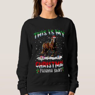 Detta Är Min Jul Pyjamas Söt Häst Djur T Shirt