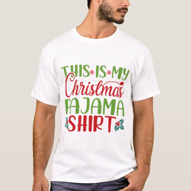Detta Är Min Jul Pyjamas Tröja (Framsida)