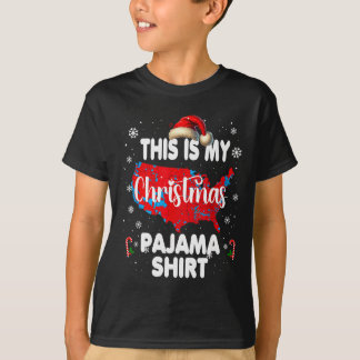 Detta Är Min Jul Pyjamas Tröja Röd Val Karta