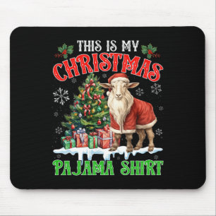 Detta Är Min Jul Pyjamas Tröja Tomte Get Gård Musmatta