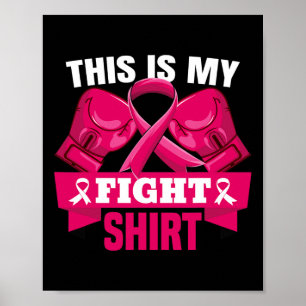 Detta är min kamp mot bröstcancer. poster