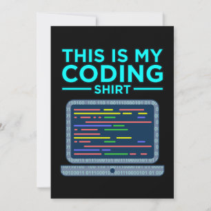 Detta Är Min Kodningsdator Programmering Programme Tack Kort