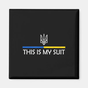Detta Är Min Kostym Stöd Zelensky Ukrainskt Stöd Magnet
