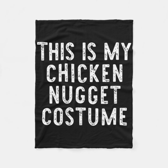Detta Är Min Kycklingnugget Kostym Halloween Enkel Fleecefilt (Framsidan)