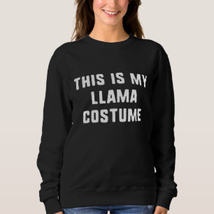 Detta Är Min Lama Dräkt Halloween Enkelt Lat T Shirt