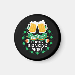 Detta är min Lucky Drinking Beer St. Patrick's Day Magnet