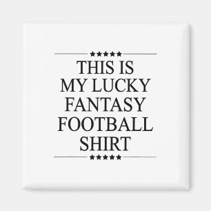 Detta Är Min Lyckliga Fantasi Fotboll Tröja Roligt Magnet
