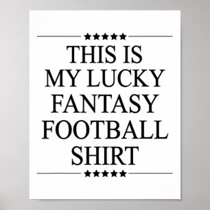 Detta är min lyckliga fantasi fotll tröja rolig pr poster