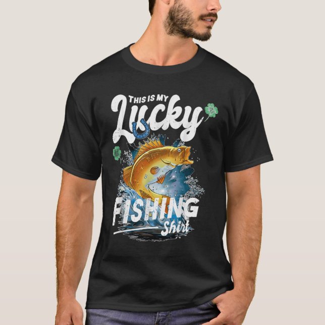 Detta Är Min Lyckliga Fiske T Shirt (Framsida)