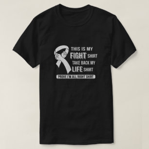 Detta är min medvetenhet om kampen mot lungcancer t shirt