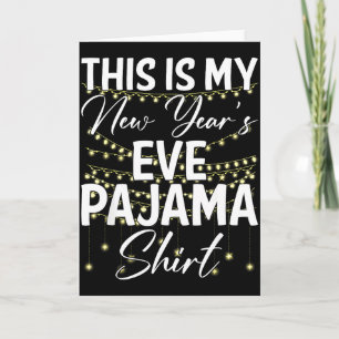 Detta Är Min Nyårsafton Pyjamas Tröja Gott Nytt År Kort