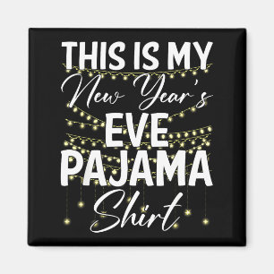 Detta Är Min Nyårsafton Pyjamas Tröja Gott Nytt År Magnet