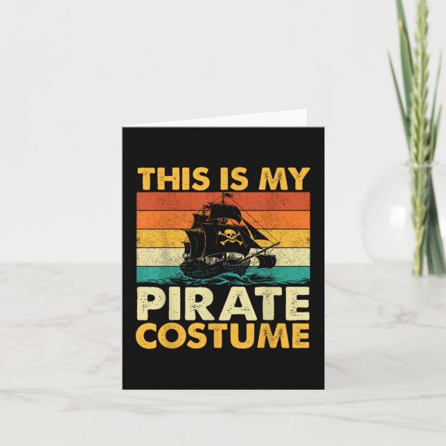 Detta Är Min Pirat Kostym - Buccaneer Fribytare  Kort (Framsida)