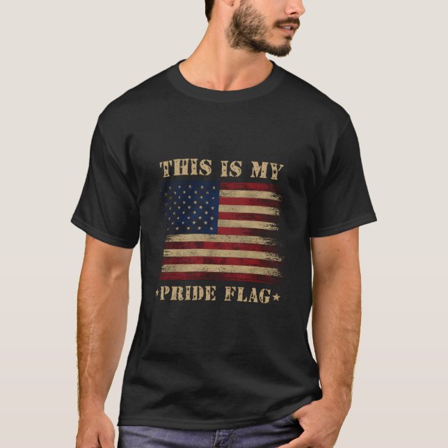 Detta Är Min Pride Flagga Amerikan Usa 4 Juli T Shirt (Framsida)