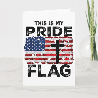Detta Är Min Pride Flagga Jesus Kors Usa Amerikans Kort