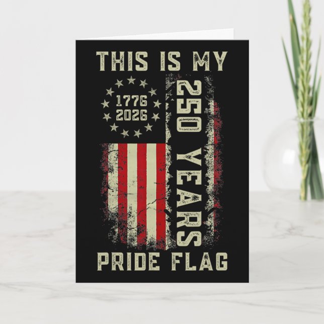 Detta Är Min Prideflagga 250 År 1776-2026 250:e US Kort (Framsida)