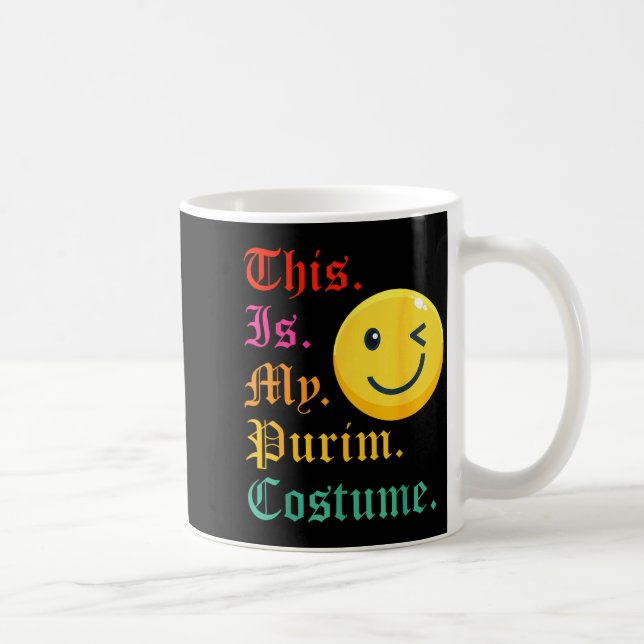Detta är min purim-kostym rolig judisk  kaffemugg (Höger)