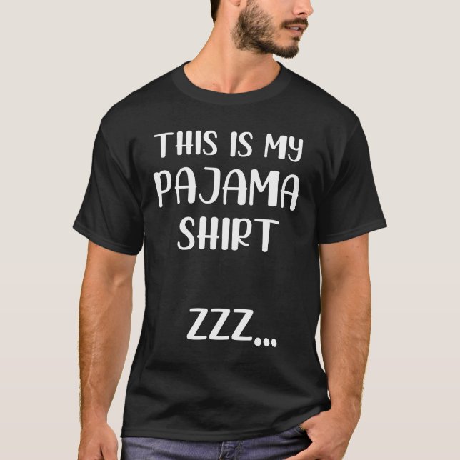 Detta Är Min Pyjamas Tröja Rolig Sleepover T-Shirt (Framsida)