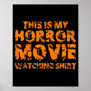 Detta Är Min Skräckfilms T-shirt Halloween Poster