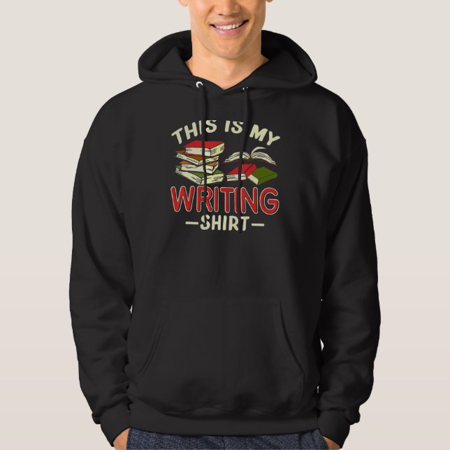 Detta är min skrivning för författare och poeter hoodie (Framsida)