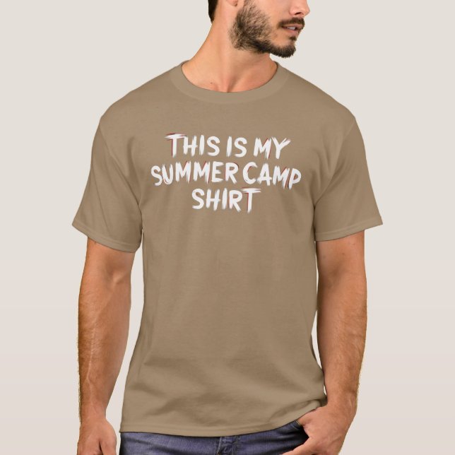 Detta Är Min Sommarläger Perfekt för läger T Shirt (Framsida)