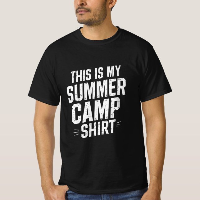 Detta Är Min Sommarläger-Shirt Lägerledare Persona T Shirt (Framsida)