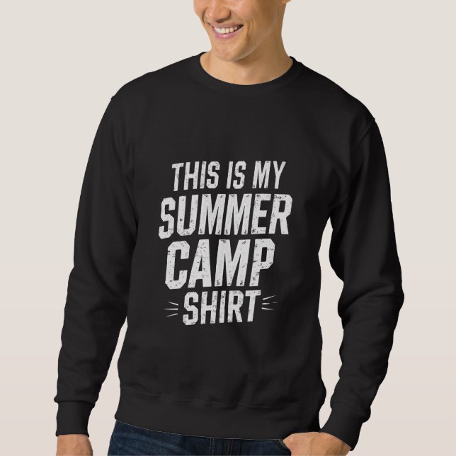 Detta Är Min Sommarläger skjorta lägerledare perso Lång Ärmad Tröja (Framsida)