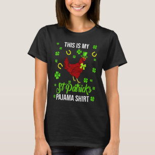 Detta Är Min St Patricks Pyjamas Leprechaun Kyckli T Shirt