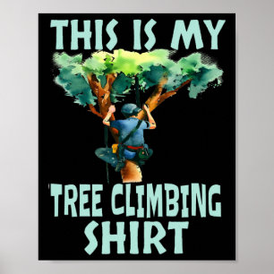 Detta Är Min Trädklättringströja Rolig Arborist Kl Poster