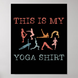 Detta Är Min Yoga Design Yoga Poser Vinyasa Flow Poster