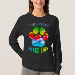 Detta är mitt Fredstecken det här är mitt Fredstec T Shirt
