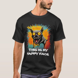 Detta är mitt glada ansikte t shirt