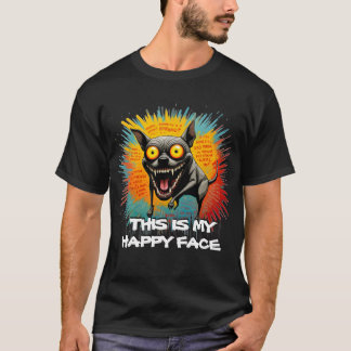 Detta är mitt glada ansikte t shirt