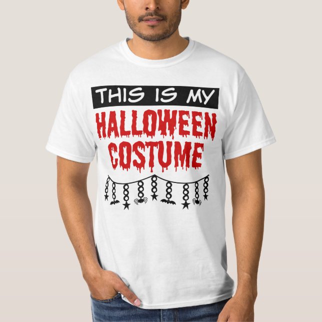 Detta är mitt Halloween-kostym Spindlar Fladdermös Tee Shirt (Framsida)