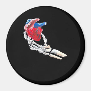 Detta är mitt hjärta - Skeleton Heart Händer Magnet