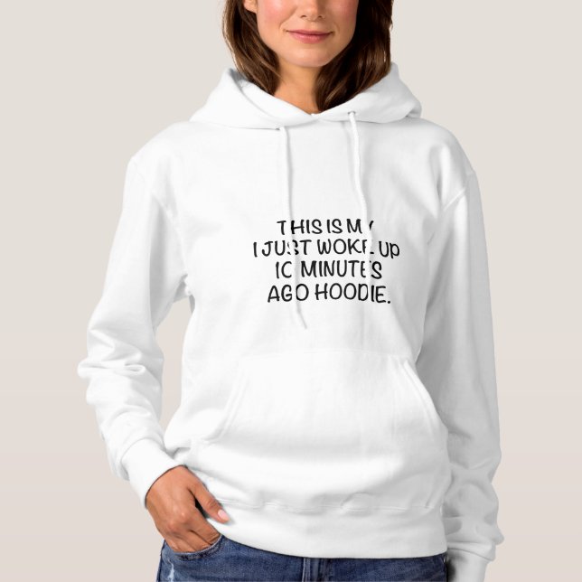Detta är mitt I vaknade precis upp 10 noterar Tee Shirt (Framsida)