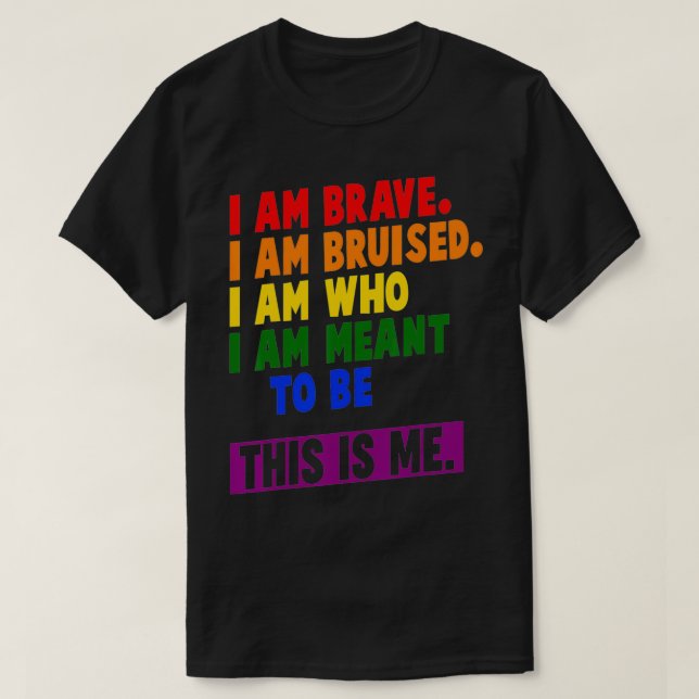 Detta är mitt inspirerande HBT-Pride T Shirt (Design framsida)