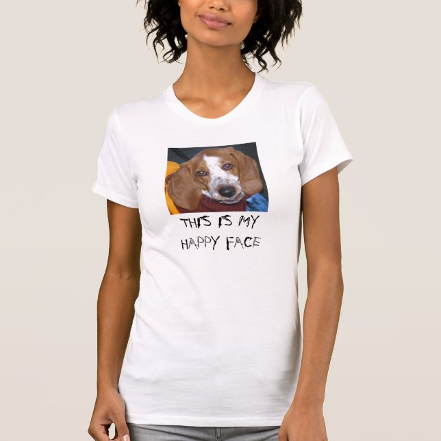 DETTA ÄR MITT LYCKLIGA ANSIKTE, DETTA ÄR TEE SHIRT (Framsida)