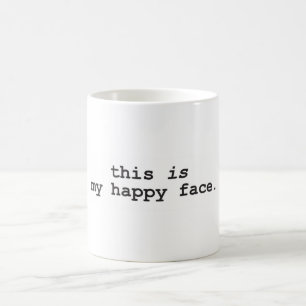 Detta är mitt lyckliga ansikte kaffemugg