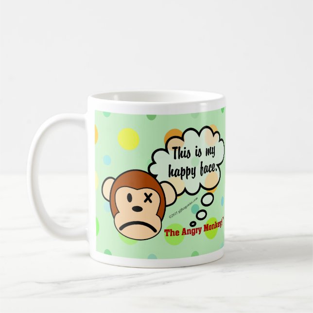 Detta är mitt lyckliga ansikte kaffemugg (Vänster)